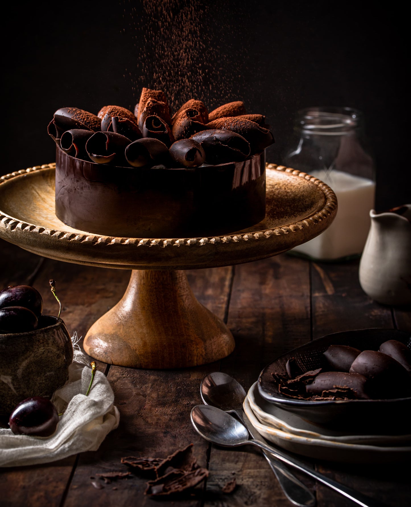 Eggless Black Forest Gateau Cake