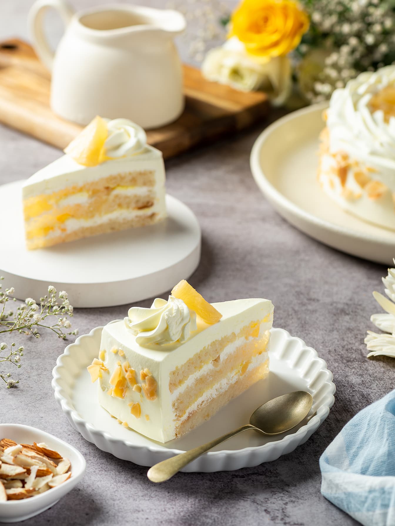 Eggless New Age Pineapple Pastry