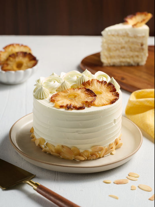 Eggless New Age Pineapple Cake