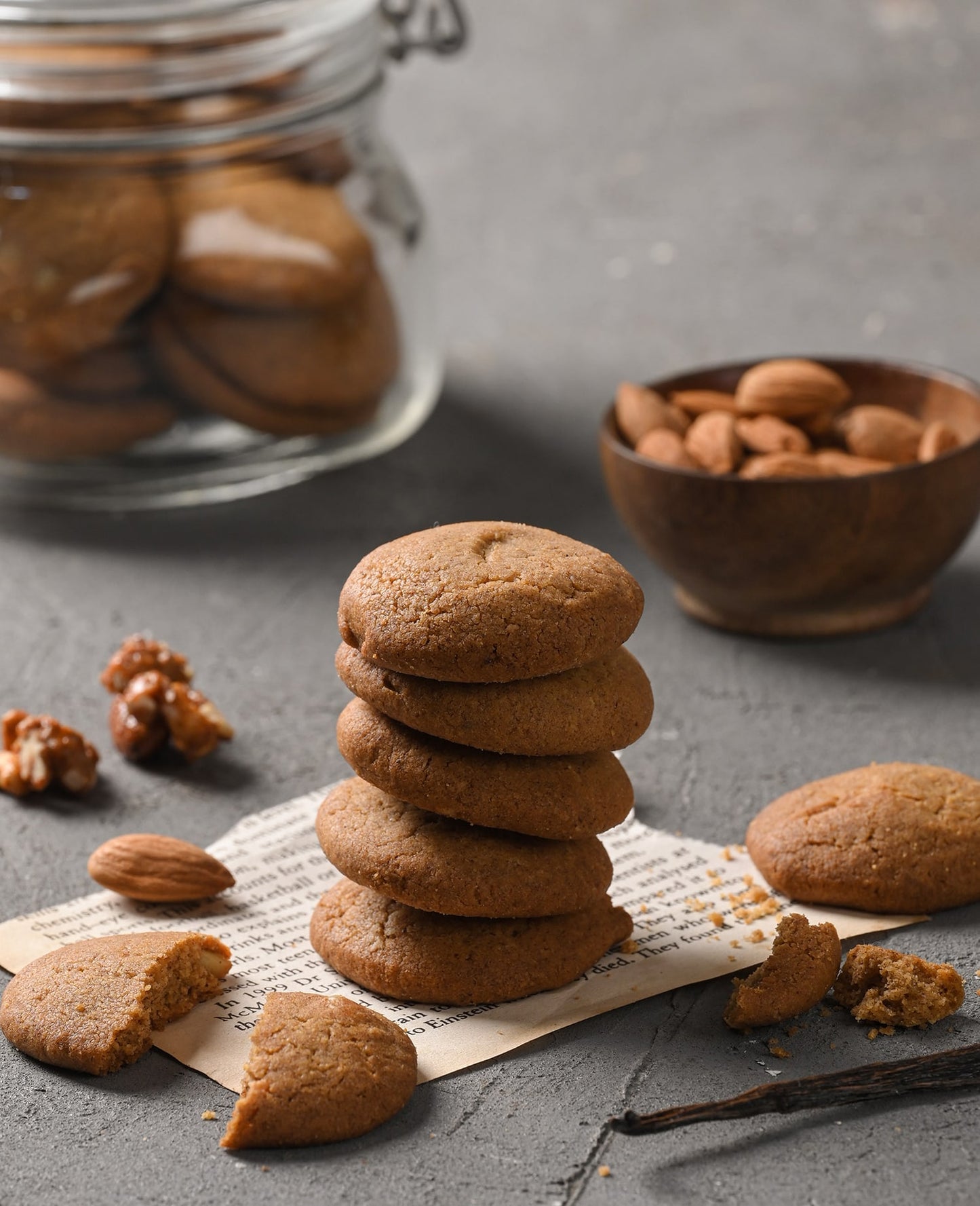 Jaggery Walnut Ragi Cookies Jar